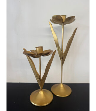 Indaba S Bloom candleholder Gold
