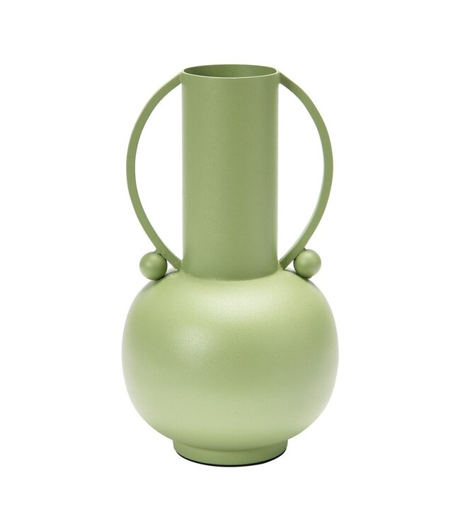 Textured Metal Vase w/ Handles