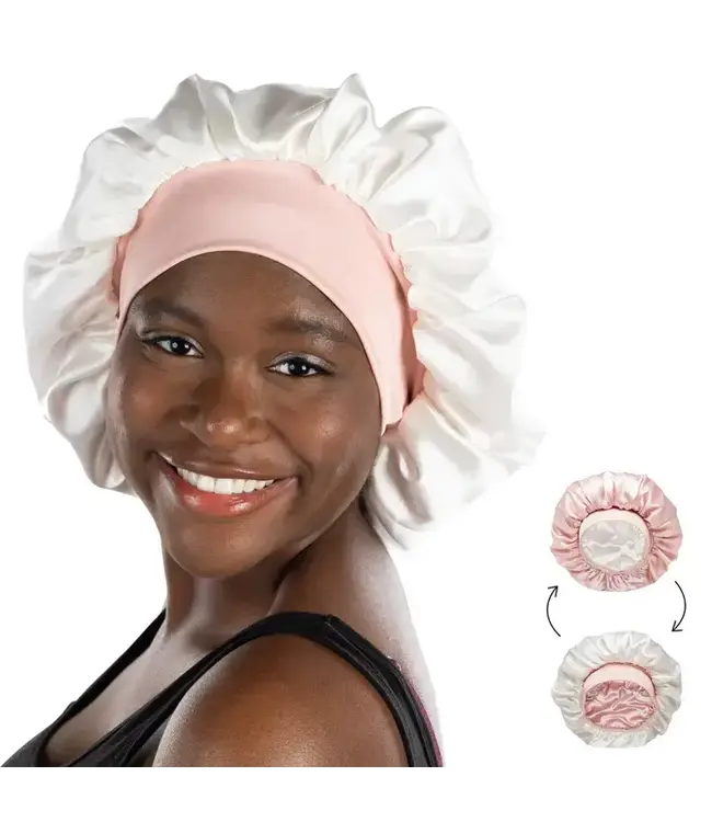Reversible Silk Bonnet for Sleeping Double Layered