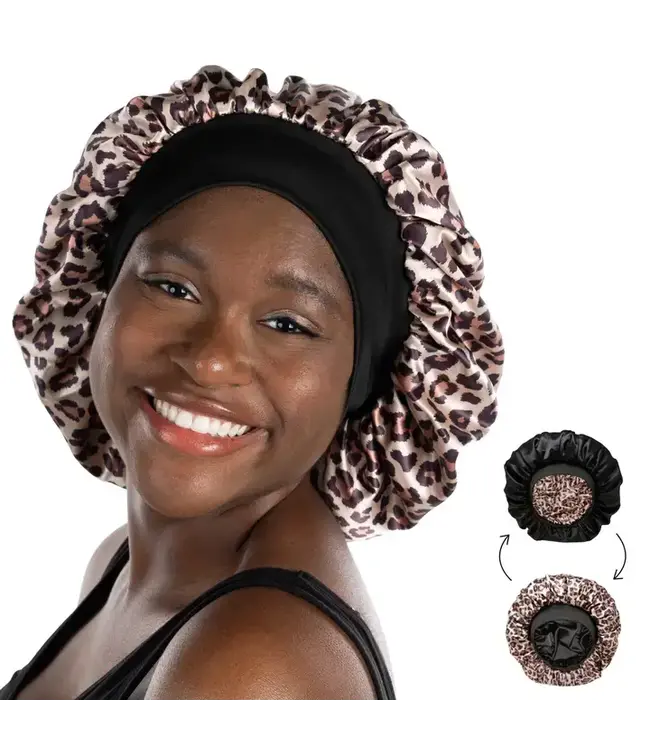 Reversible Silk Bonnet for Sleeping Double Layered