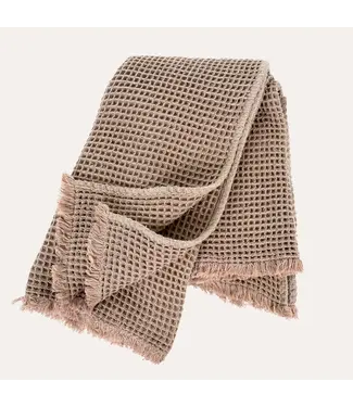 Indaba Blush Waffle Throw