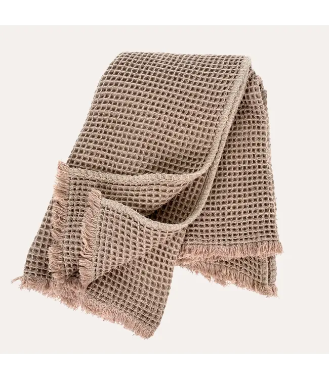 Indaba Blush Waffle Throw