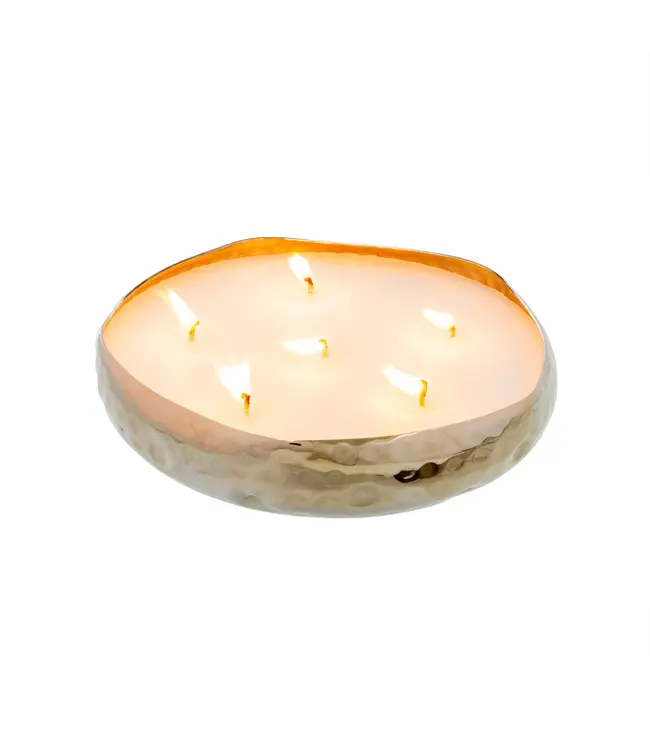 Indaba Multi Flame Candle L Silver