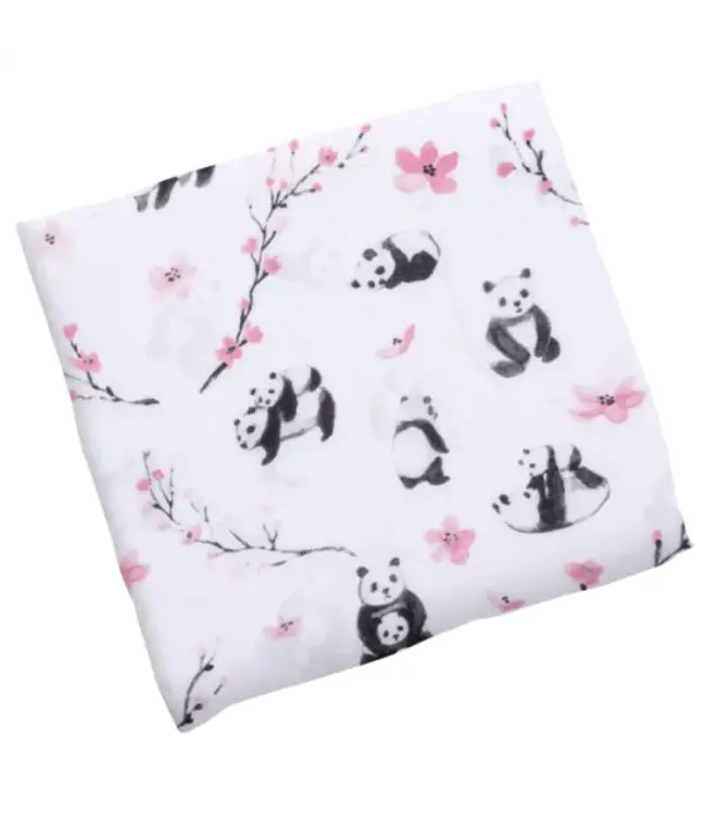Panda Muslin Blanket