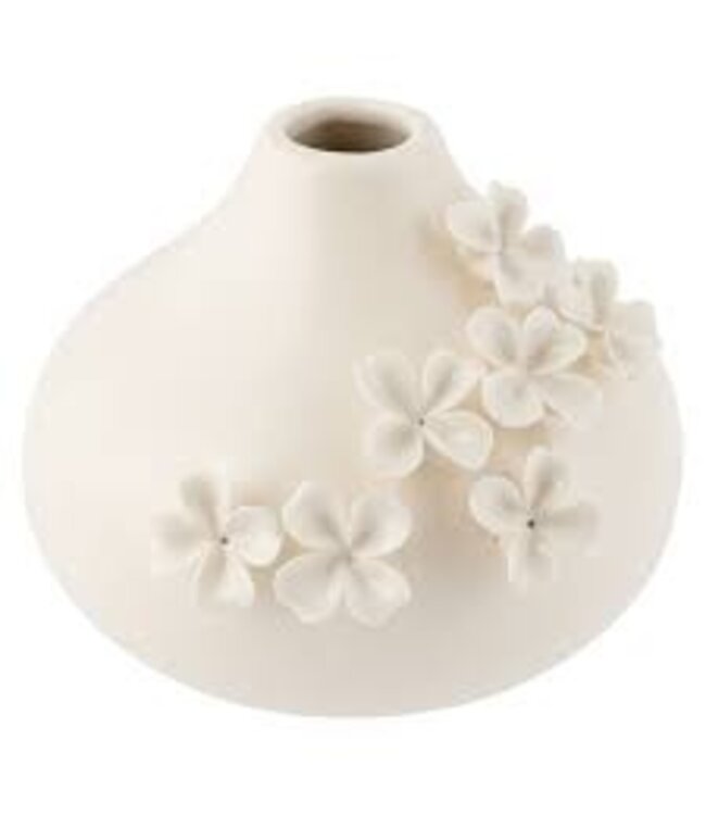 Amelia Flower Vase Cream