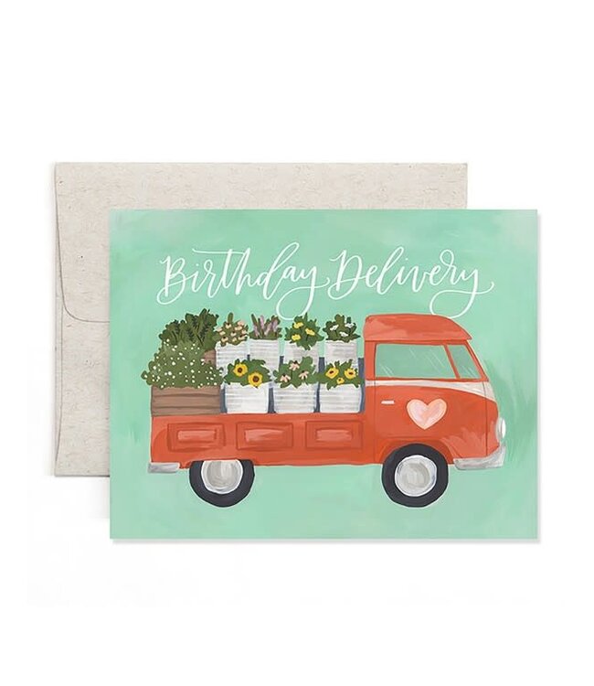 Flower Truck Birthday Greeting