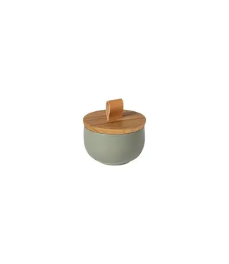 Casafina Artichoke Salt Cellar With Oak Lid
