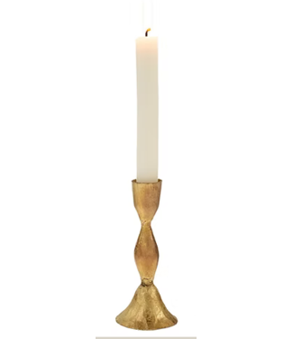 Indaba L Gold Zora Forged Candlestick