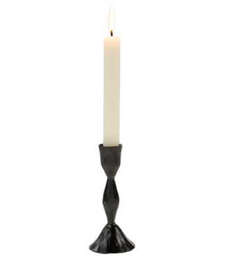 Indaba L Gunmetal Zora Forged Candlestick
