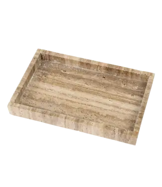 Indaba L Rectangular Travertine Tray