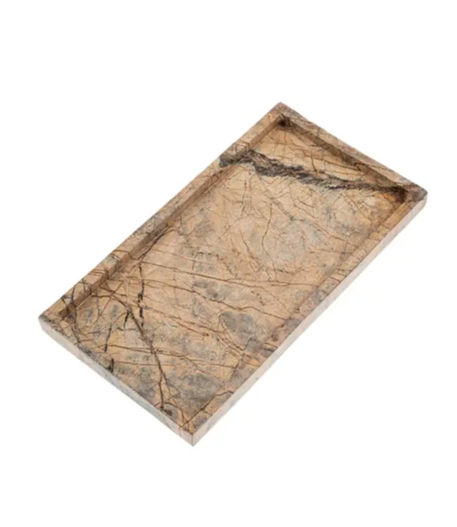 Indaba L Rectangular Rainforest Marble Tray