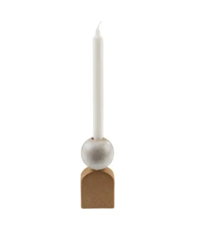 Indaba L Sandy Clay Candle Holder