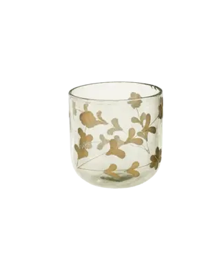 Indaba Rosalie Etched Vase L, Gold