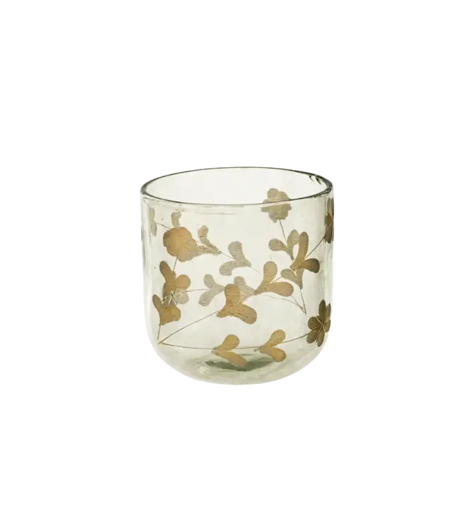 Indaba Rosalie Etched Vase L, Gold