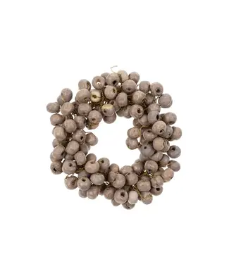 Indaba Beaded Berry Napkin Ring, Gery