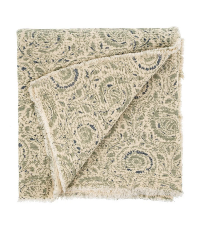 Indaba Clemente Throw, Blue Green