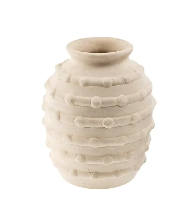 Indaba Cobble Paper Mache Vase *