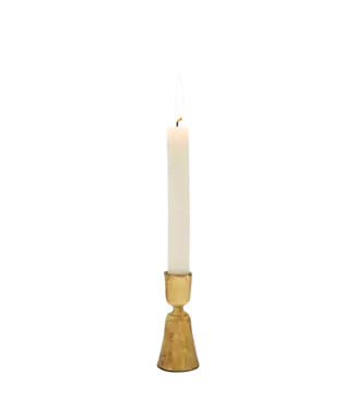 Indaba S Gold Zora Forged Candlestick