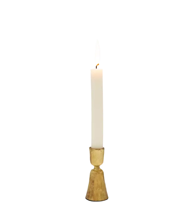 Indaba S Gold Zora Forged Candlestick