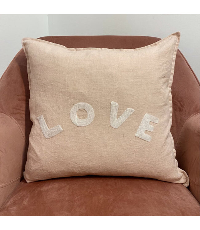 Indaba 18X18 Love Linen