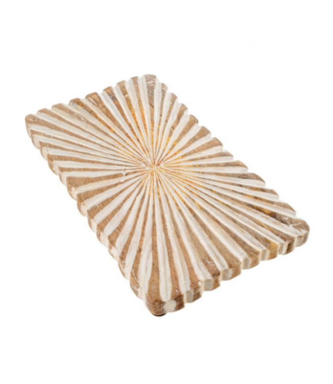 Indaba Dahlia Wooden Tray Rectangle