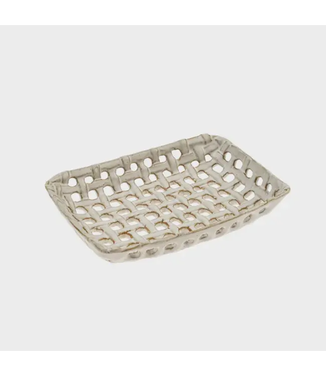 Indaba L Porcelain Basket Tray