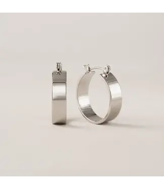 Lover's Tempo Chloe Hoop- Silver