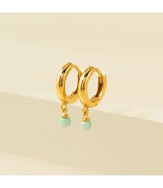 Lover's Tempo 11MM Opal Huggie Drop Hoop