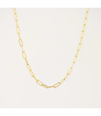 Lover's Tempo Boyfriend Chain Necklace- Gold