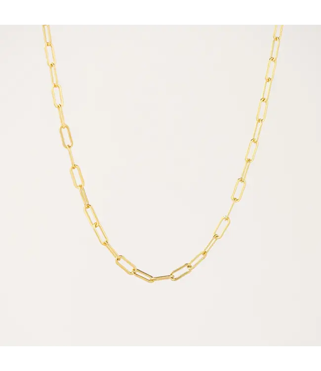Lover's Tempo Boyfriend Chain Necklace- Gold