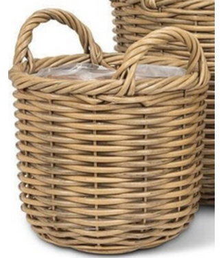 Sm Tall Basket w/handles