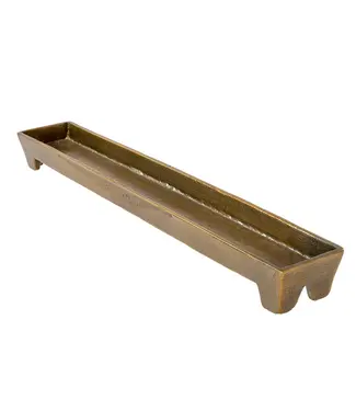 Indaba L Bronze Footed Tray