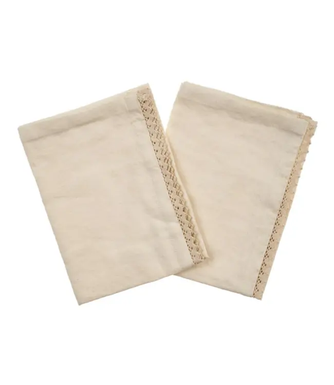 Indaba Maeve Lace Tea Towels