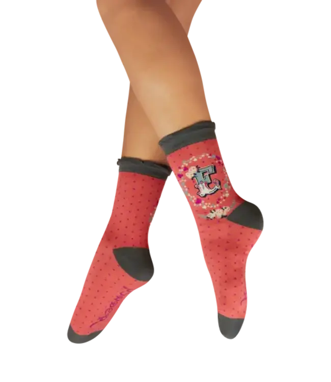 Powder Alphabet Socks