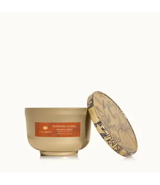 Thymes Pumpkin Laurel 6.5oz Universal tin candle