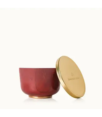 Thymes Simmered Cider Poured Candle Tin, Gold lid