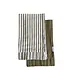 Olivee Green & White Stripes Ruffle Kitchen Dish Towel