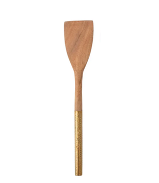 13-1/4 Wood/Brass Utensil