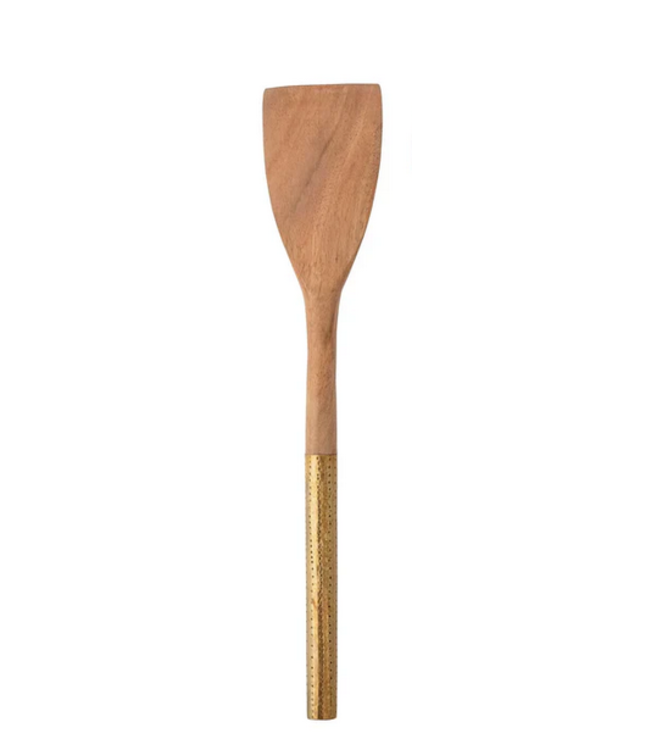 13-1/4 Wood/Brass Utensil