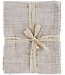Indaba Chef Stripe Tea Towels S/2, Mink