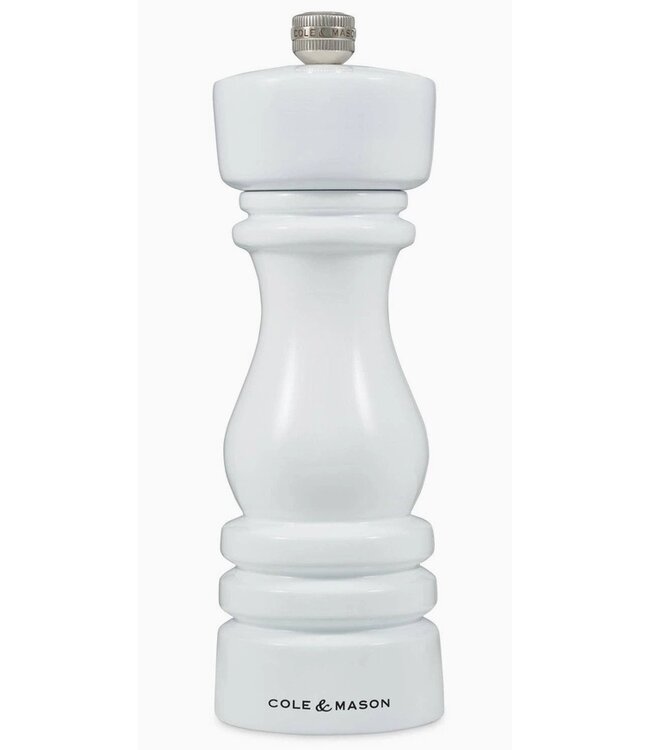 18cm/7" Salt & Pepper Mill- White Gloss Finish