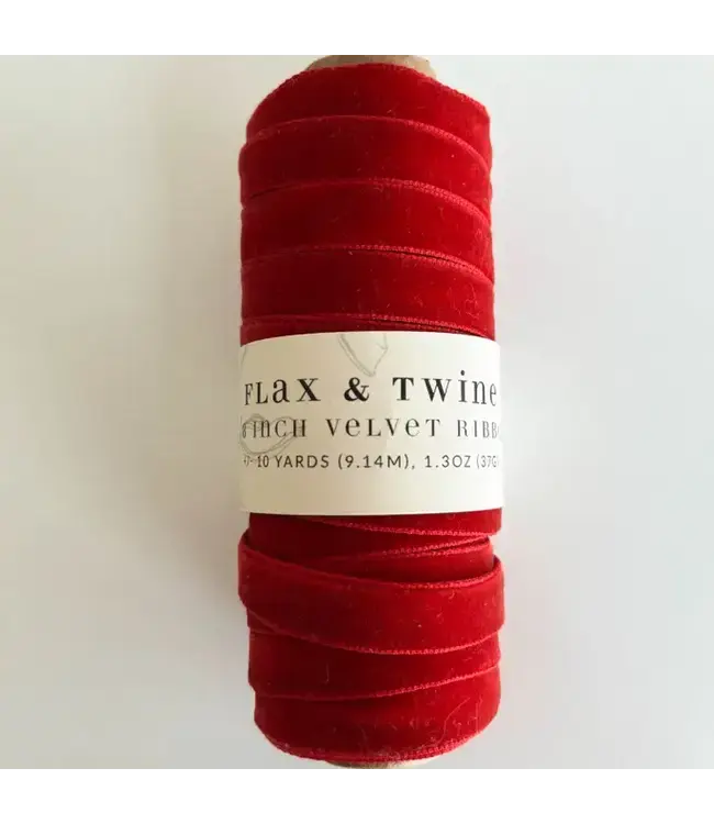 3/8" Velvet Ribbon - 10 Yards