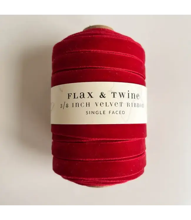 3/8" Velvet Ribbon- 30 Yards