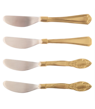 Vintage Handle Spreaders s/4 Gold