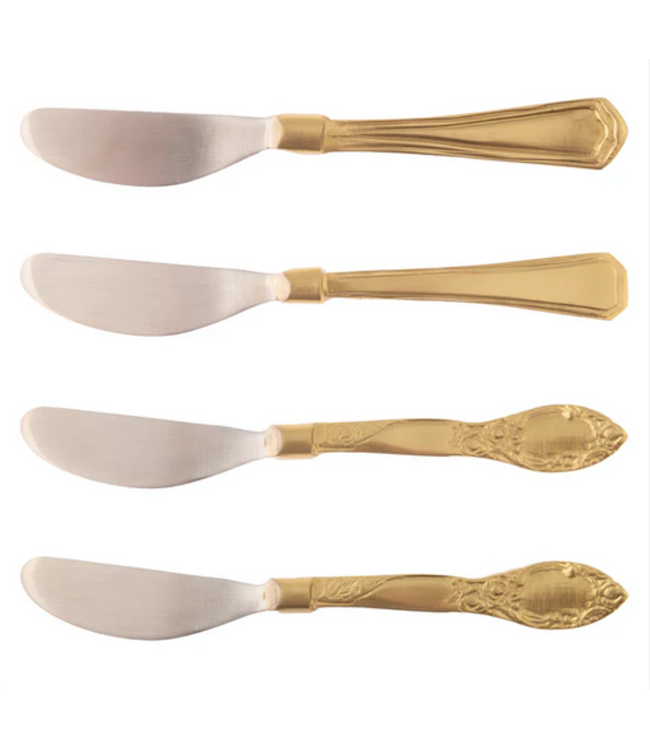 Karma Vintage Handle Spreaders s/4 Gold