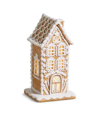10" Lighted Gingerbread House