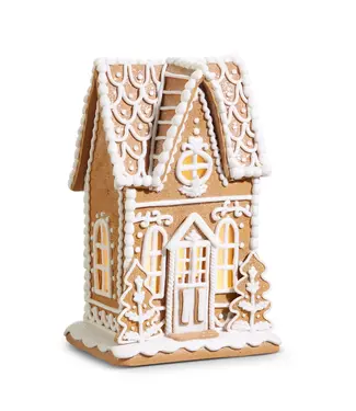 10.5" Lighted Gingerbread House