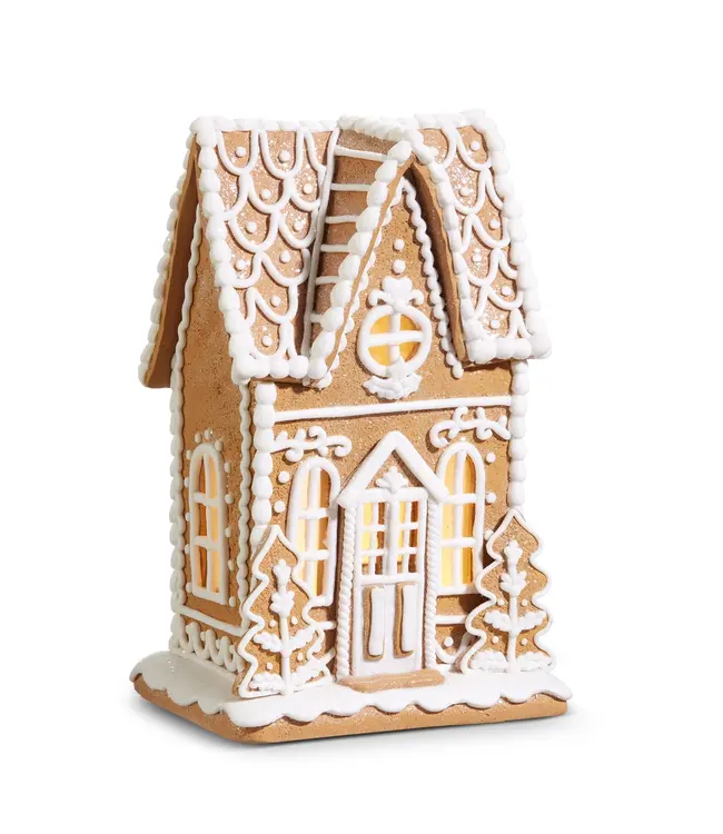 10.5" Lighted Gingerbread House