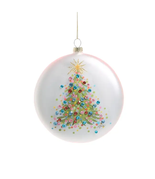 5" Confetti Tree Disc Ornament