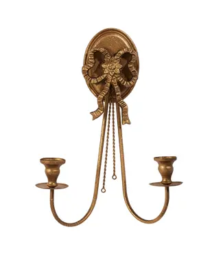 16.5" Gold Bow Wall Sconce